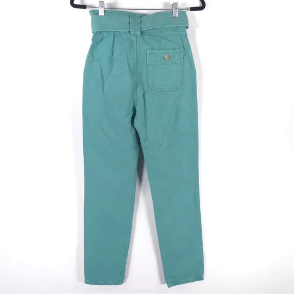 NWT SÉZANE LEANDRO MINT‎ Denim Trousers Button Fly Belted S212PAN004H Size 34